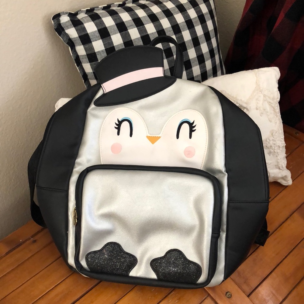 Betsey Johnson Penguin Backpack! New Without Tag